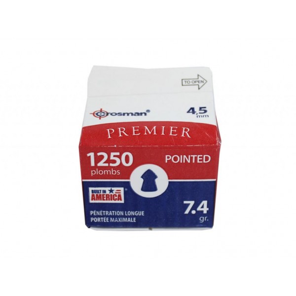Пули пневматические Crosman Pointed 4,5 мм 7,4 гран (1250 шт)