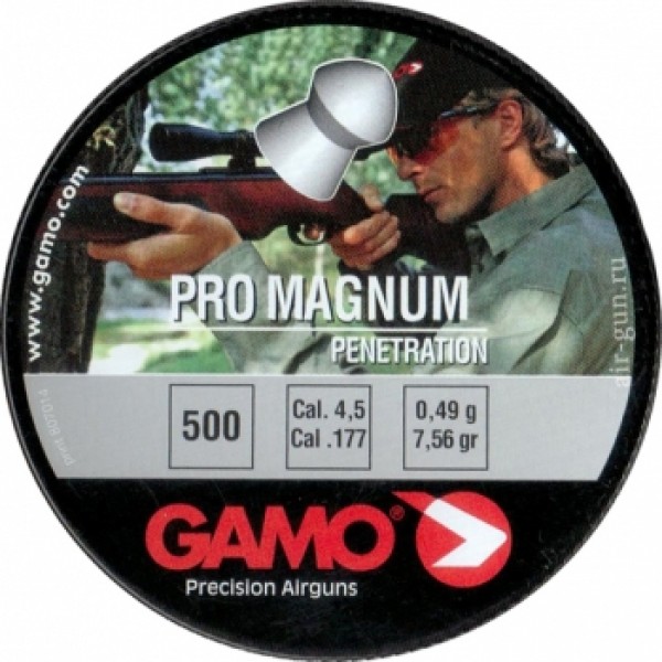 Пули пневматические GAMO Pro Magnum 4,5 мм 0,49 грамма (500 шт)