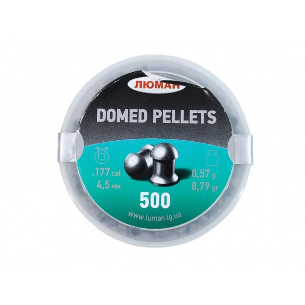 Пули пневматические Люман Domed pellets 4,5 мм 0,57 грамма (500 шт)