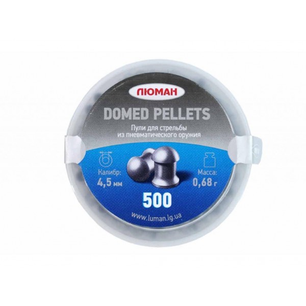 Пули пневматические Люман Domed pellets 4,5 мм 0,68 грамма (500 шт)