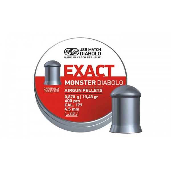 Пули пневматические JSB Exact monster diablo 4,5 мм 0,87 гр (400 шт)