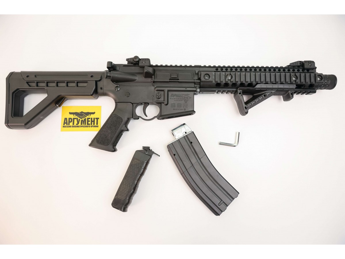 Пневматический автомат Crosman DPMS SBR Full Auto M16 4,5 мм купить в ...