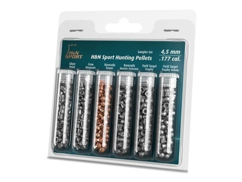 Пули пневматические H&N Sampler hunting pellets (пробник) 4,5 мм (215 штук)