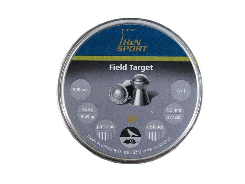 Пули пневматические H&N Field Target 4,5 мм 0,55 грамма (500 шт.) гладк.
