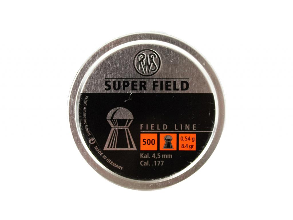 Пули пневматические RWS Super Field 4,5 мм 0,54 грамма (500 шт.)