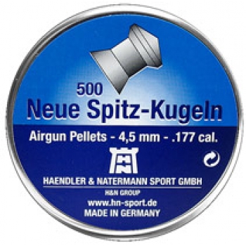 Пули пневматические H&N Neue Spitz-Kugeln 4,5 мм 0,55 гр (500 шт)