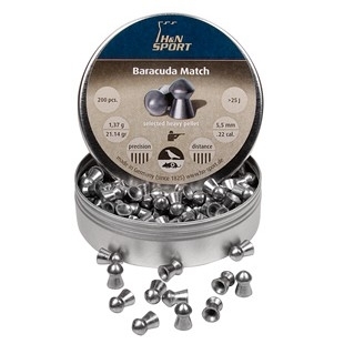 Пули пневматические H&N Baracuda Match 5,5 мм 1,38 грамма headsize 5,51 мм (200 шт)
