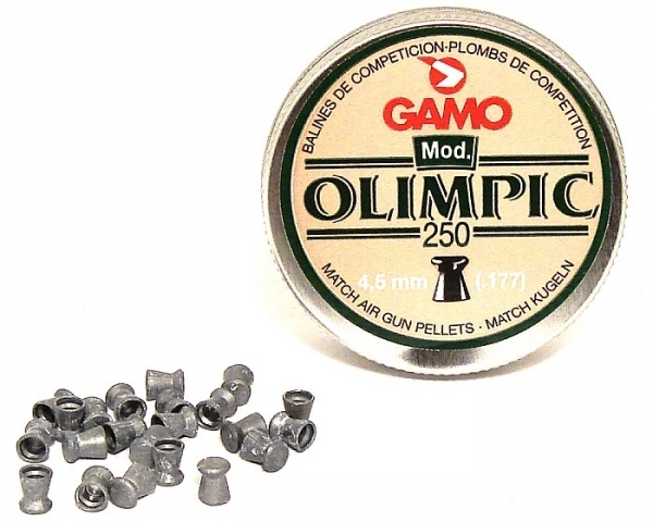 Пули пневматические GAMO OLIMPIC 4,5 мм 0,49 грамма (250 шт.)