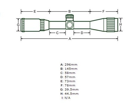 Оптический прицел Leapers 4x32 без подсветки, 25.4 мм, (SCP-U432AOW)