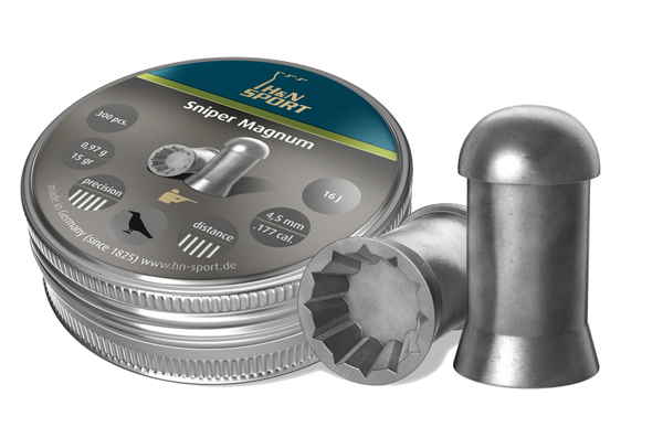 Пули пневматические H&N Sniper Magnum 4,5 мм 0,97 грамма (300 шт) Пули пневматические H&N Sniper Magnum 4,5 мм 0,97 грамма (300 шт)