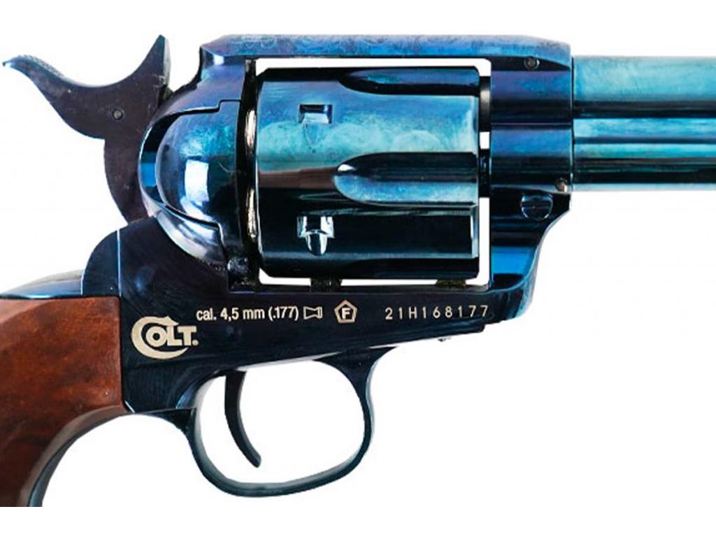 Пневматический револьвер Umarex Colt SAA .45-5,5 blue finish пулевой 4,5 мм