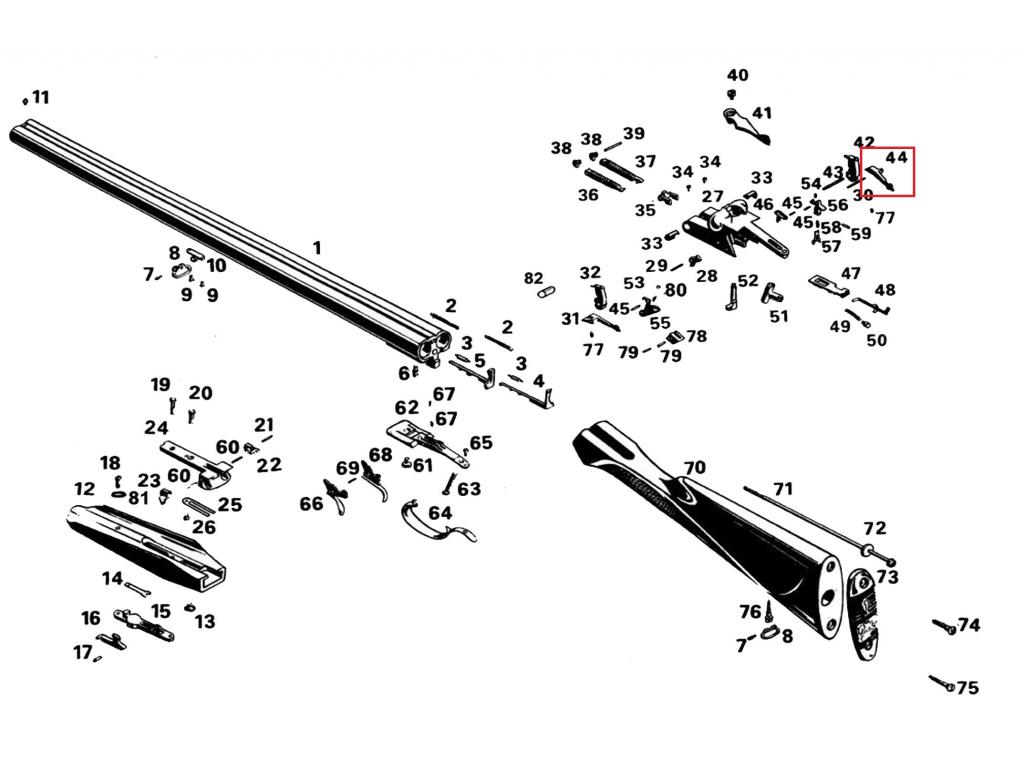 Шептало правое кал.12,16 МР-43