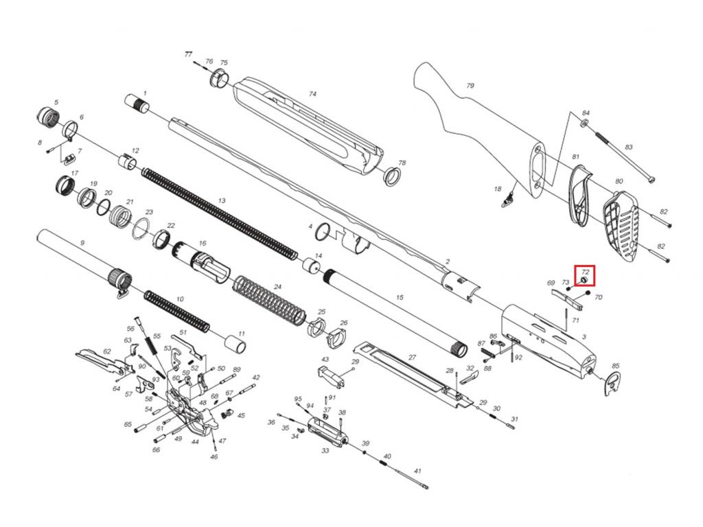 Кнопка перехватывателя МР-153