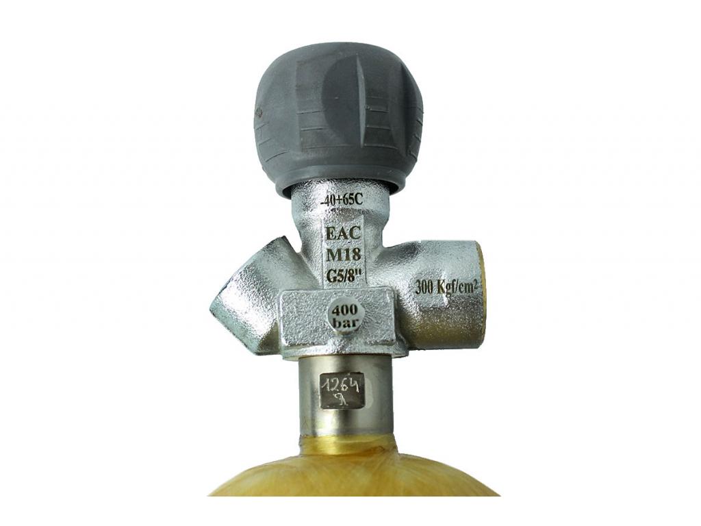 Баллон БМК-300В-3-1-1-1-117 с вентилем и манометром для РСР Баллон БМК-300В-3-1-1-1-117 с вентилем и манометром для РСР