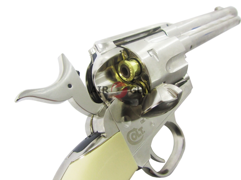 Пневматический револьвер Umarex Colt Single Action Army 45 nickel finish 4,5 мм