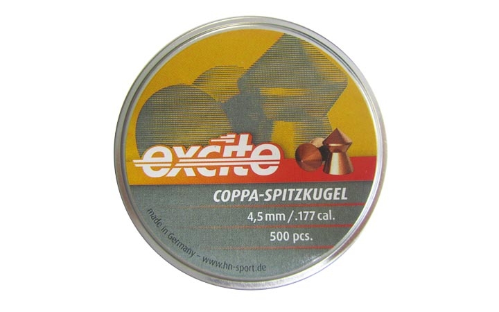 Пули пневматические H&N Excite Coppa-Spitzkugel 4,5 мм 0,49 грамма (500 шт.)