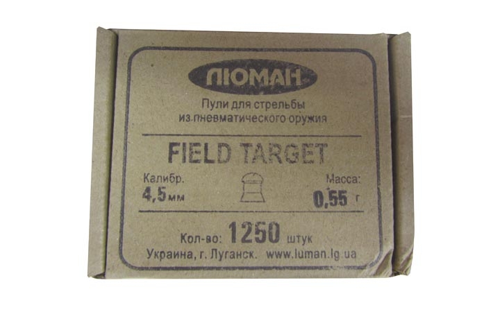 Пули пневматические Люман Field Target 0,55 г 4,5 мм (1250 шт.)