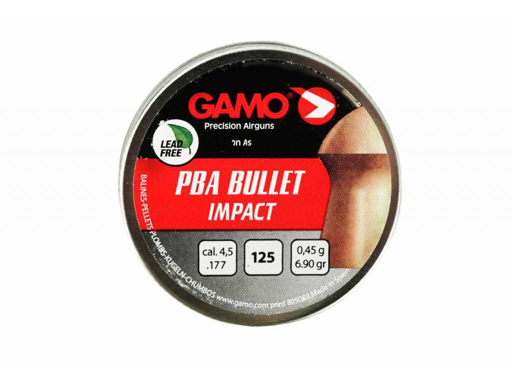 Пули пневматические Gamo PBA Bullet 4,5 мм 0,45 грамма (125 шт.)