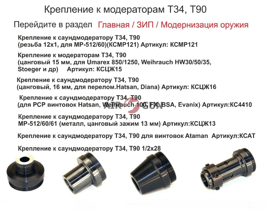 Корпус саундмодератора Т34 (стальной, с конусами для кал. 6,35 мм)