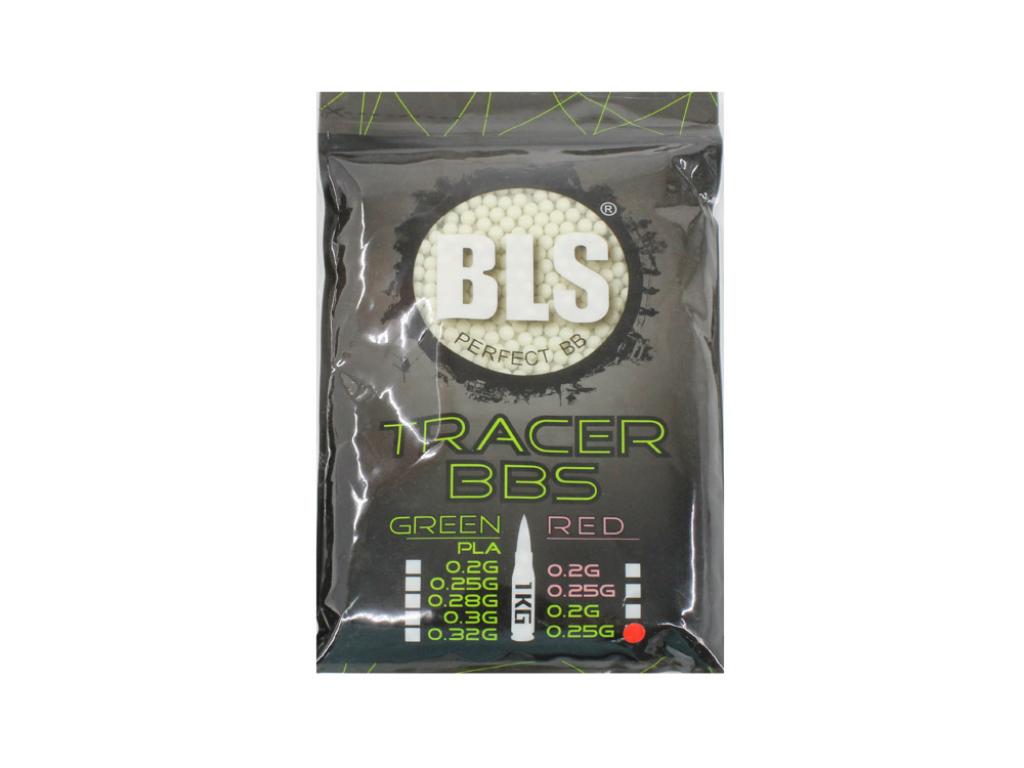 Шарики пластиковые 6 мм BLS TRACER 0,25 гр трассирующие (1 кг)