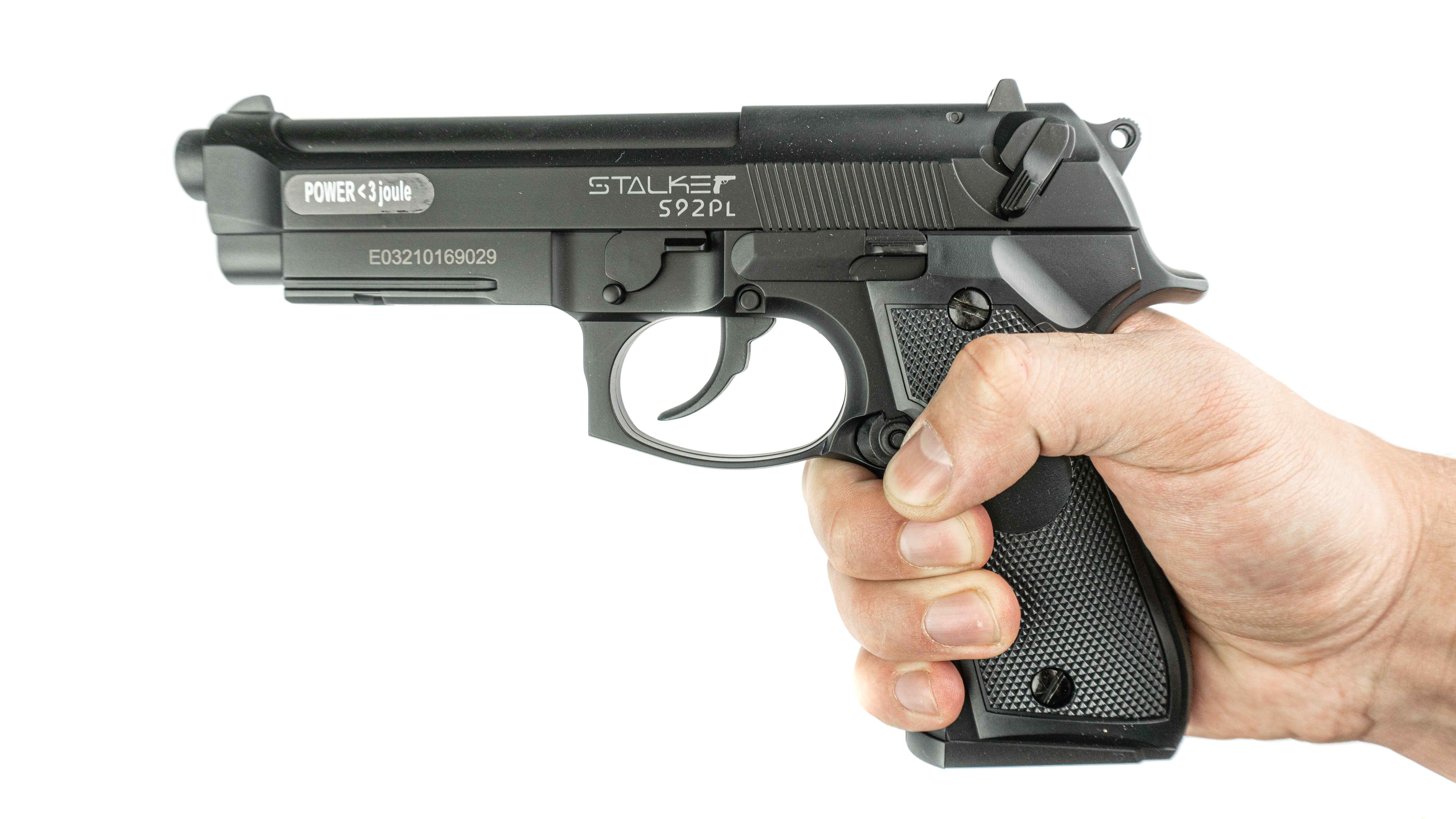Пневматический пистолет Stalker S92PL (аналог Beretta 92) 4,5 мм (ST-12051PL)
