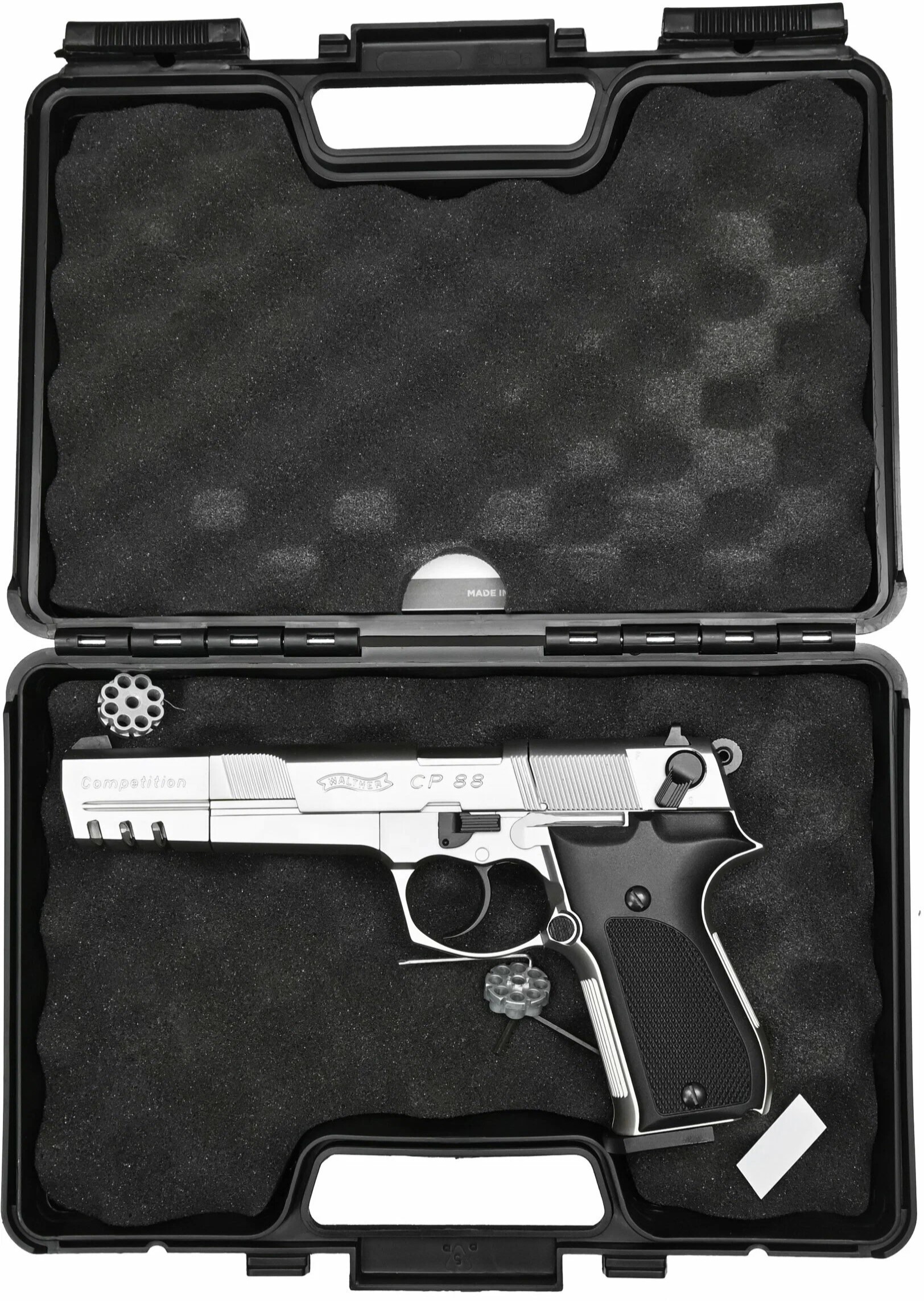 Пневматический пистолет Walther CP 88 Competition (nickel) 4,5 мм Пневматический пистолет Walther CP 88 Competition (nickel) 4,5 мм