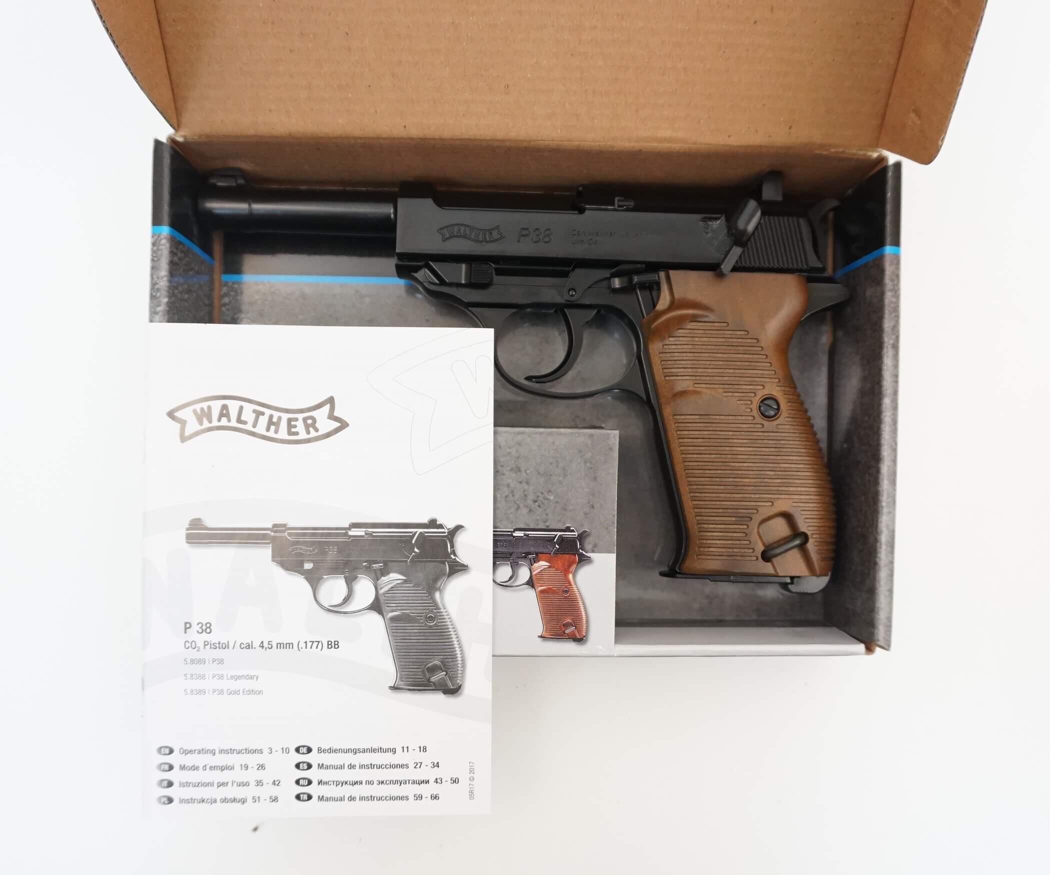 Пневматический пистолет вальтер Umarex Walther P38 4,5 мм