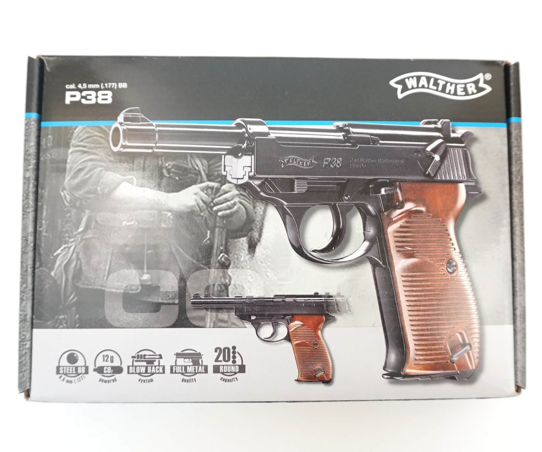 Пневматический пистолет вальтер Umarex Walther P38 4,5 мм