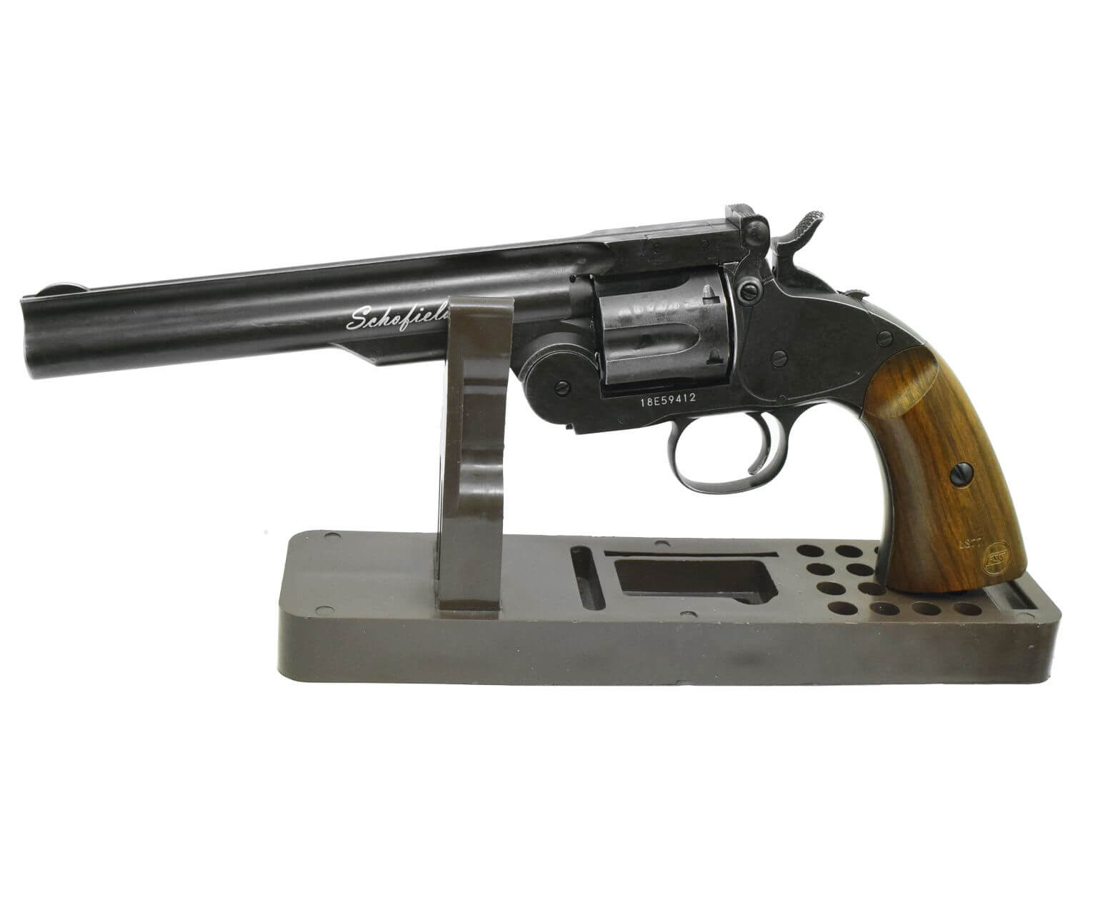 Пневматический пистолет ASG Schofield 6" Aging Black 4,5 мм Пневматический пистолет ASG Schofield 6" Aging Black 4,5 мм