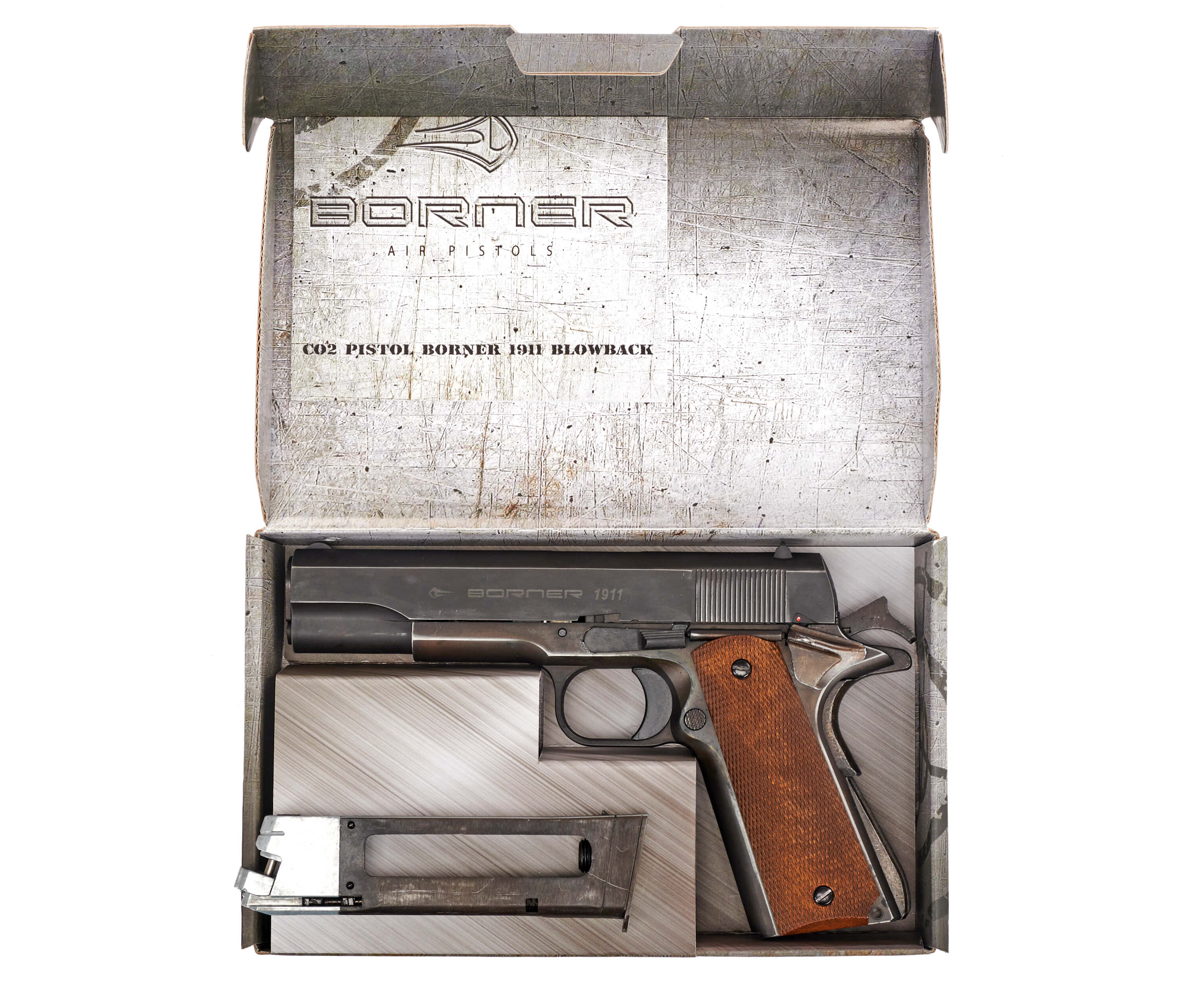 Пневматический пистолет Borner 1911 Blowback 4,5 мм