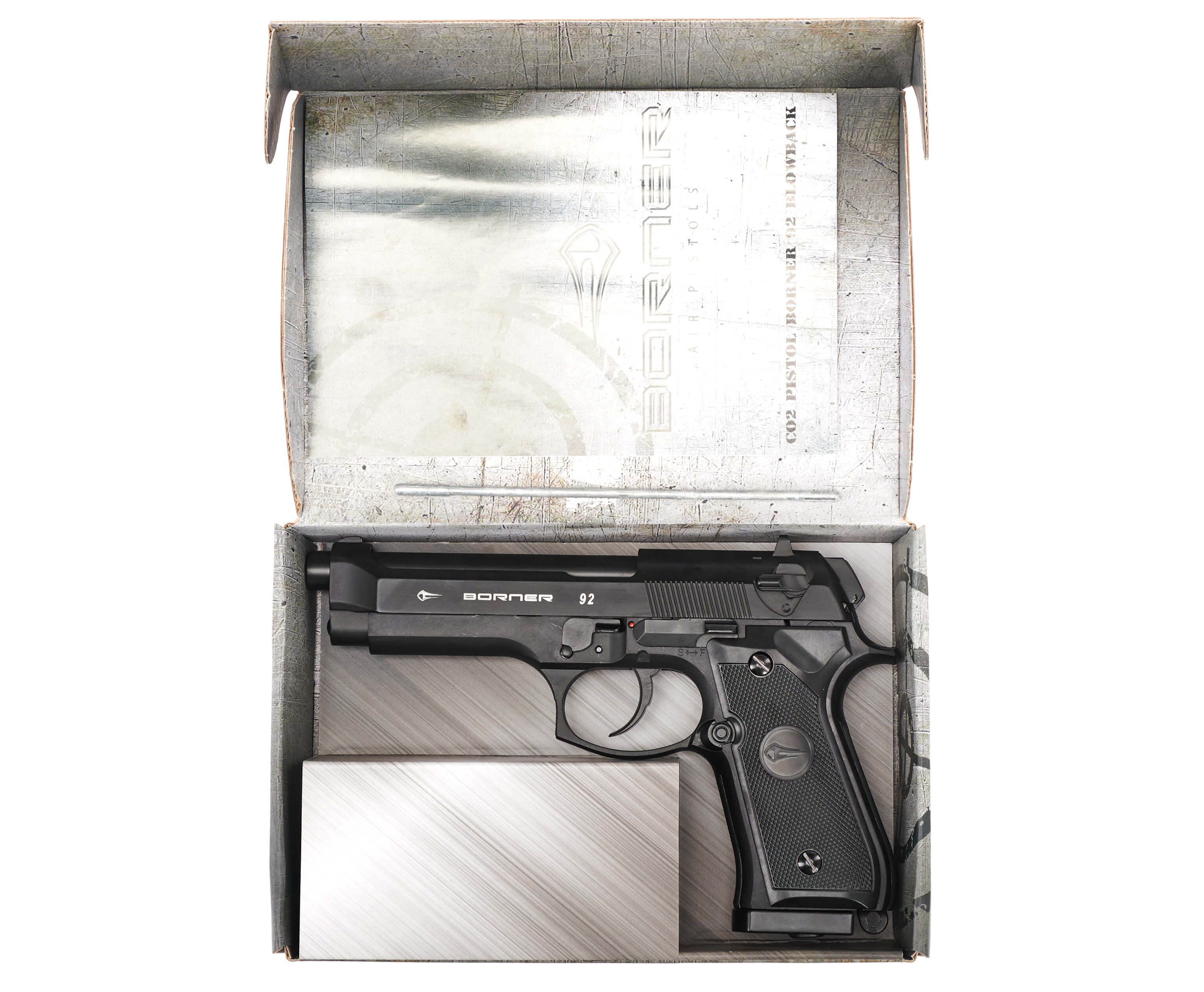 Пневматический пистолет Borner 92 Blowback 4,5 мм