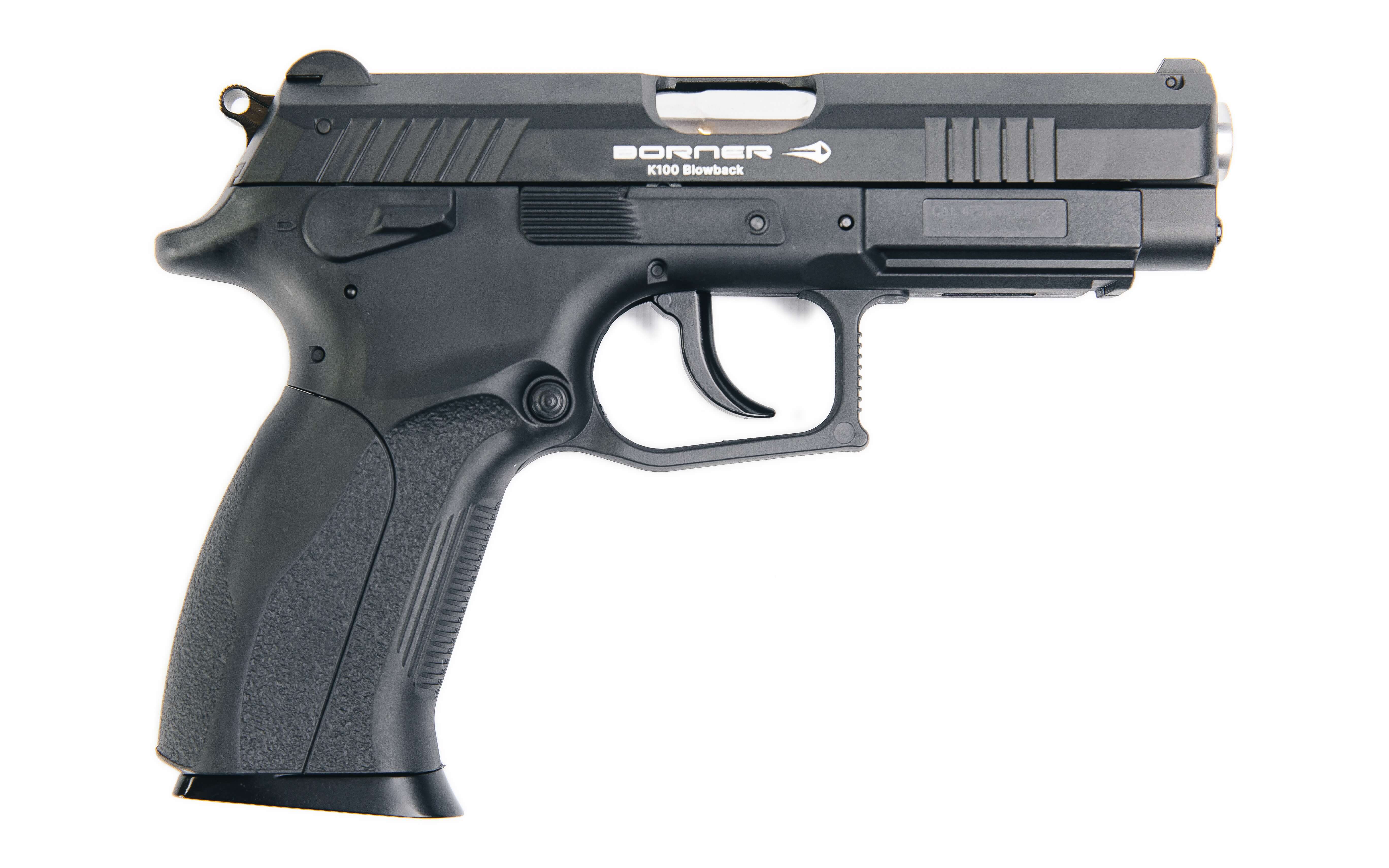 Пневматический пистолет Borner K100 blowback 4,5 мм