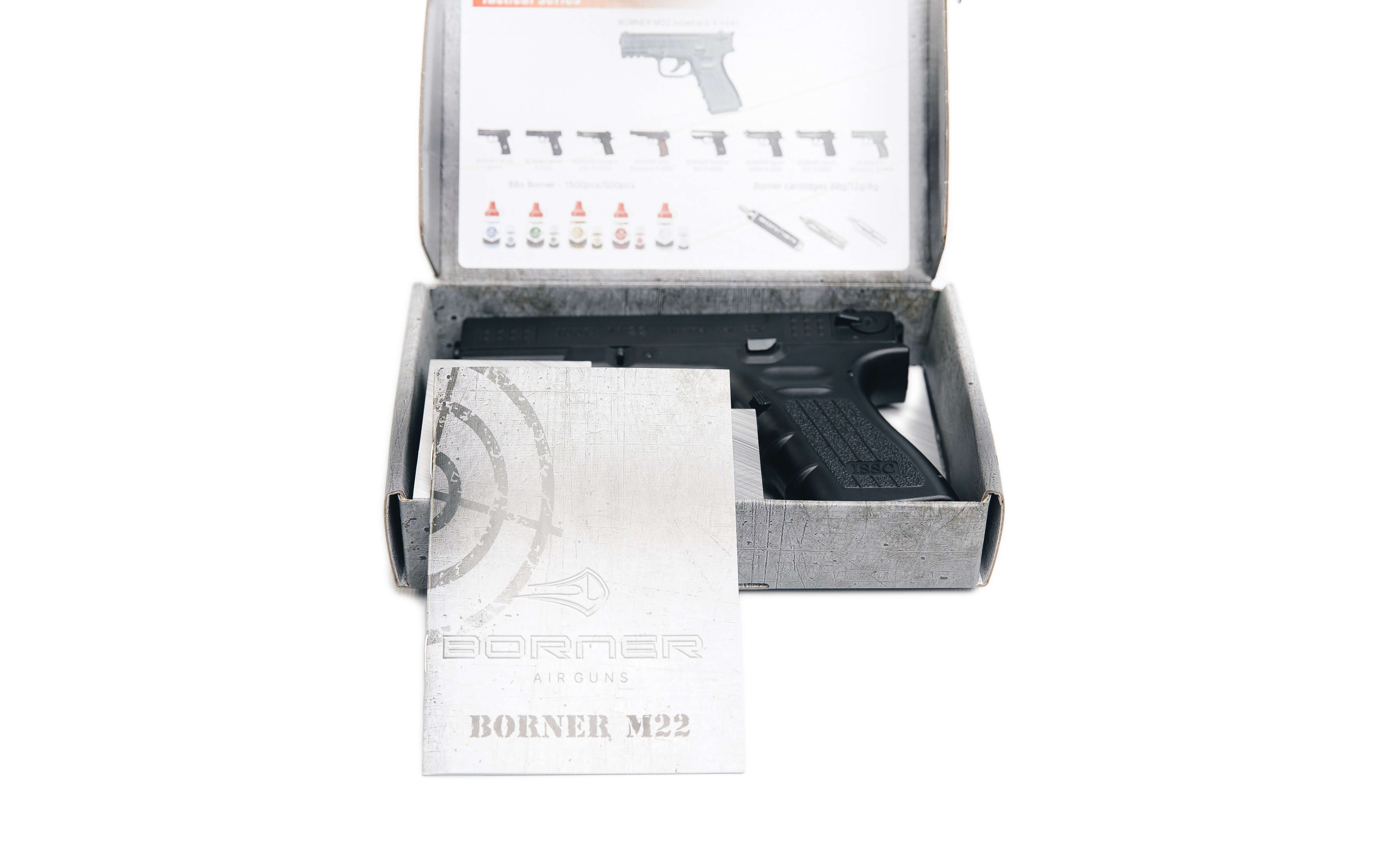 Пневматический пистолет Borner M22 blowback 4,5 мм