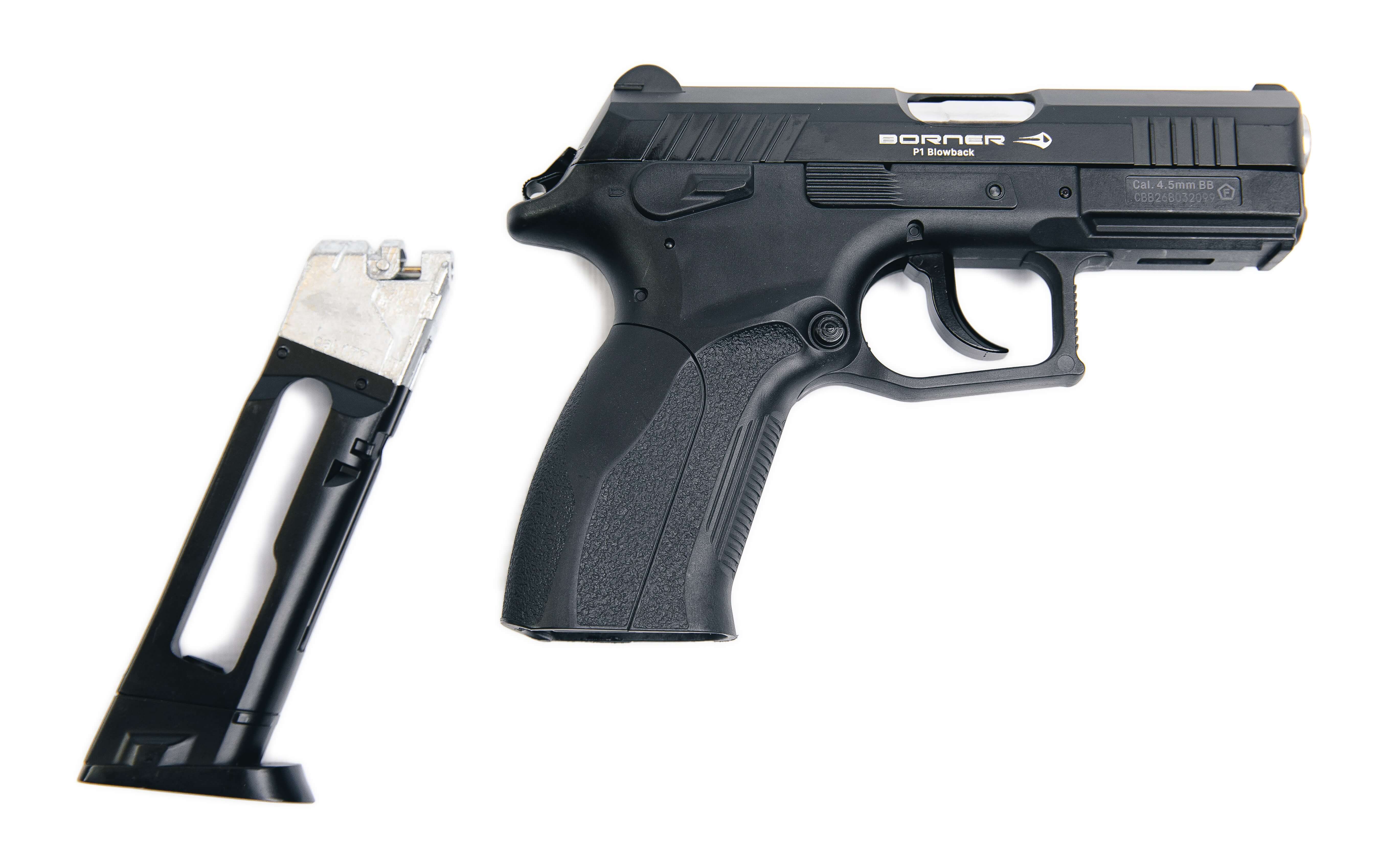 Пневматический пистолет Borner P1 blowback 4,5 мм