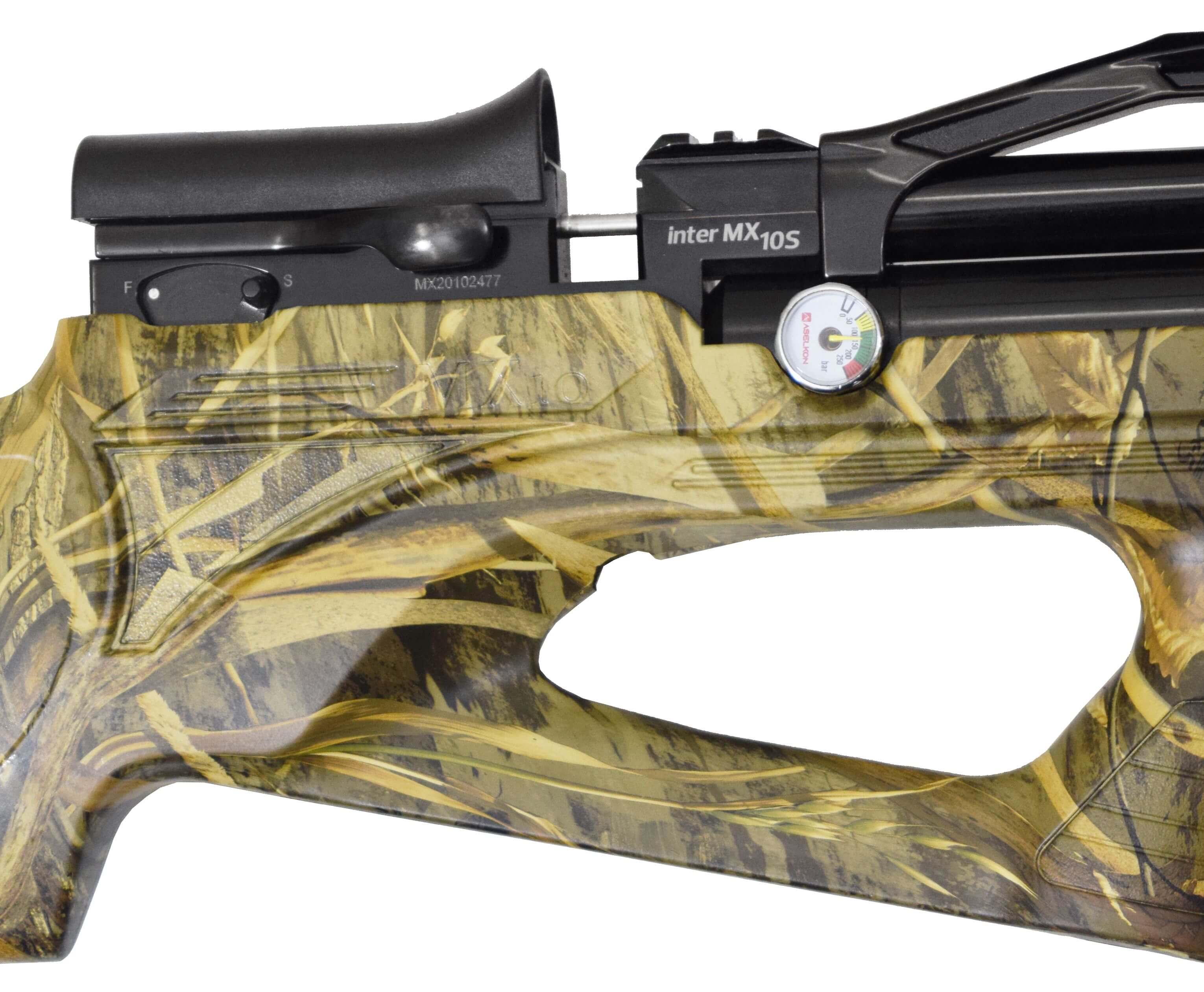 Пневматическая винтовка Aselkon MX 10-S Camo Max-5 5,5 мм (PCP) Пневматическая винтовка Aselkon MX 10-S Camo Max-5 5,5 мм (PCP)