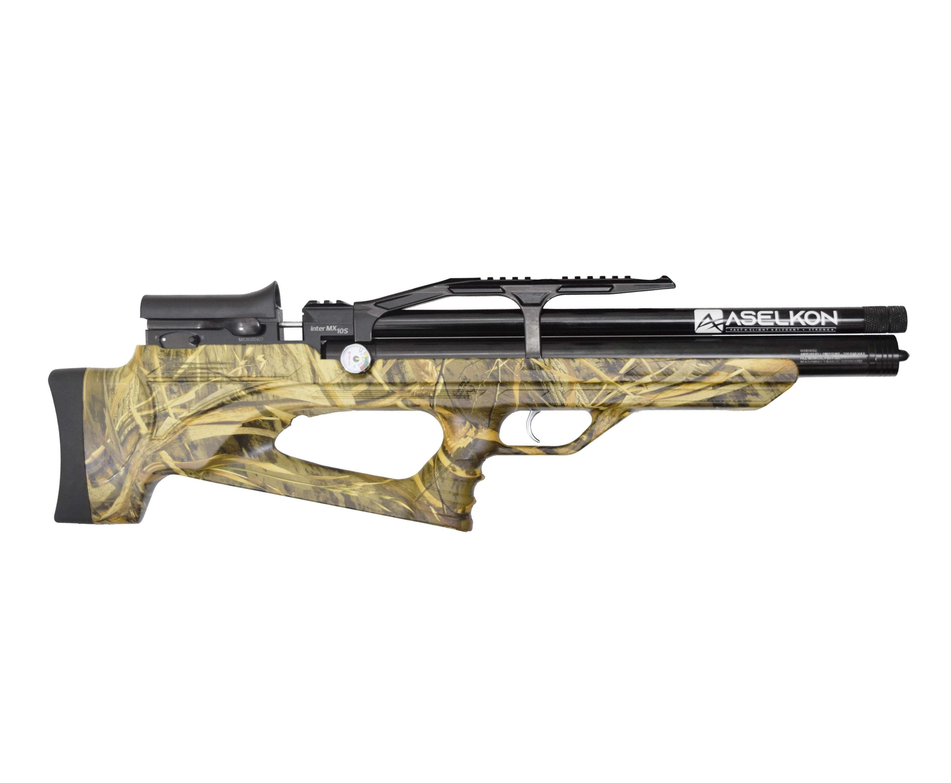 Пневматическая винтовка Aselkon MX 10-S Camo Max-5 6,35 мм (PCP)