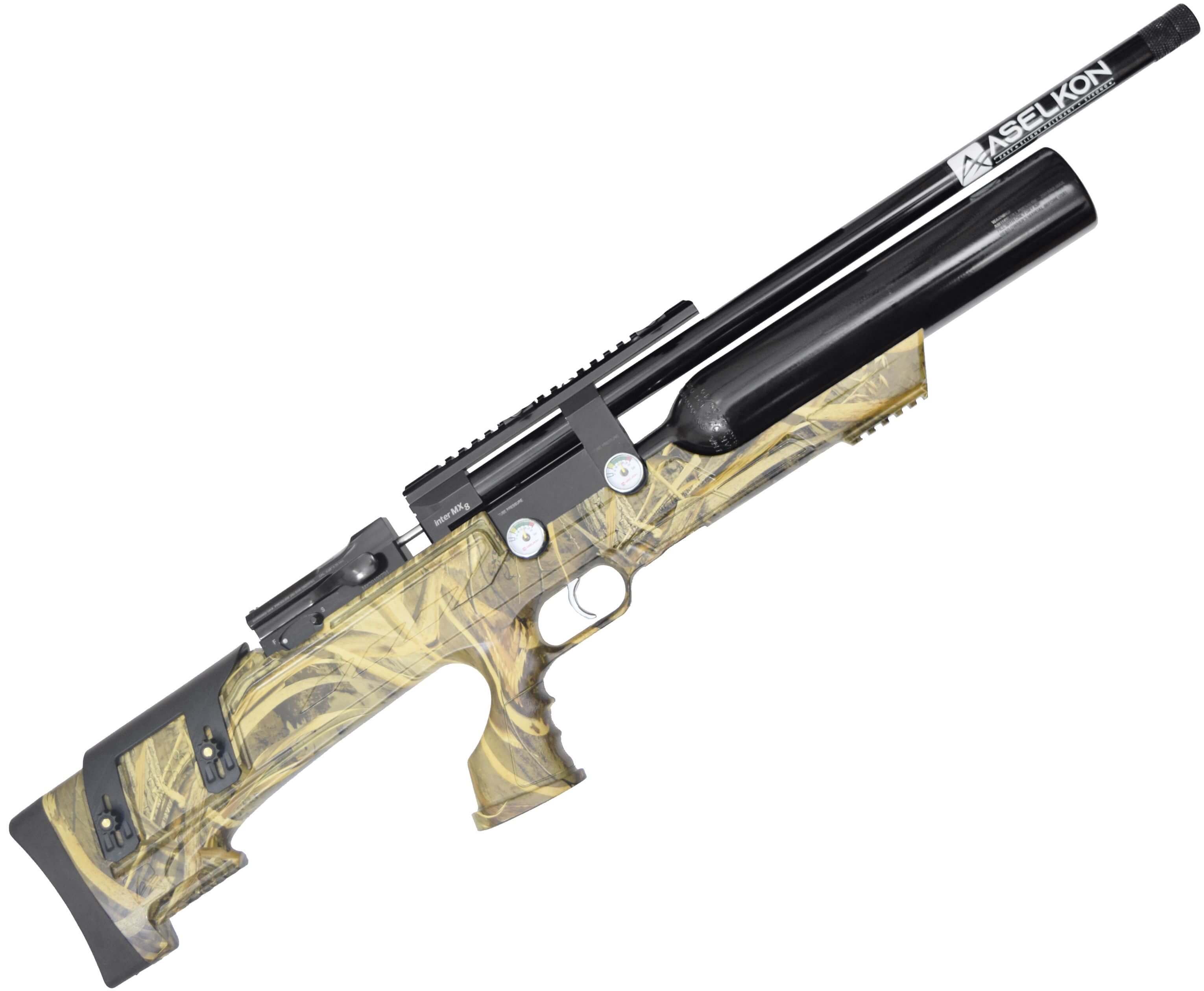 Пневматическая винтовка Aselkon MX 8 Camo Max-5 6.35 мм (PCP)
