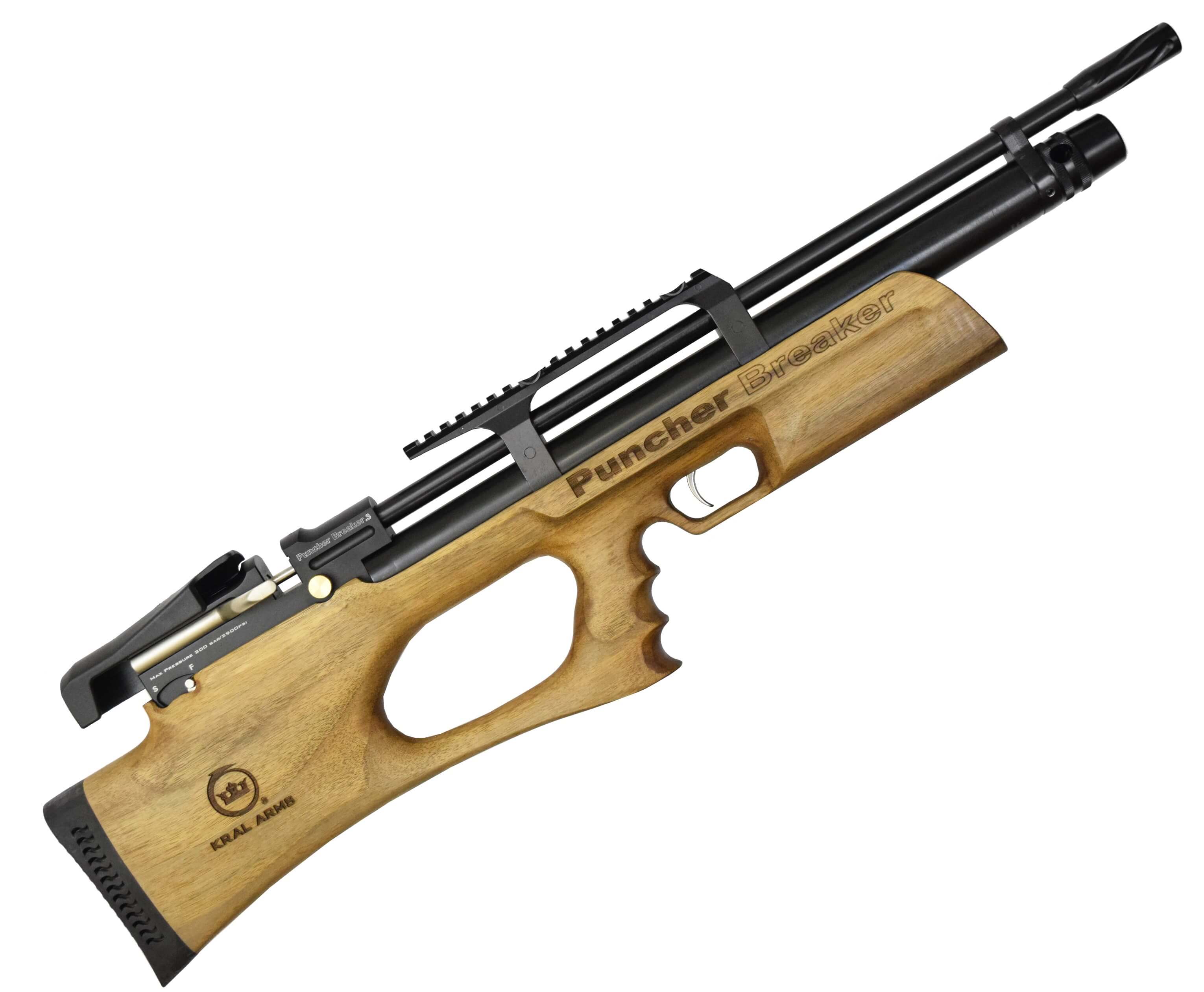 Пневматическая винтовка Kral Puncher Breaker 3W PCP 5,5 мм (дерево, PCP)