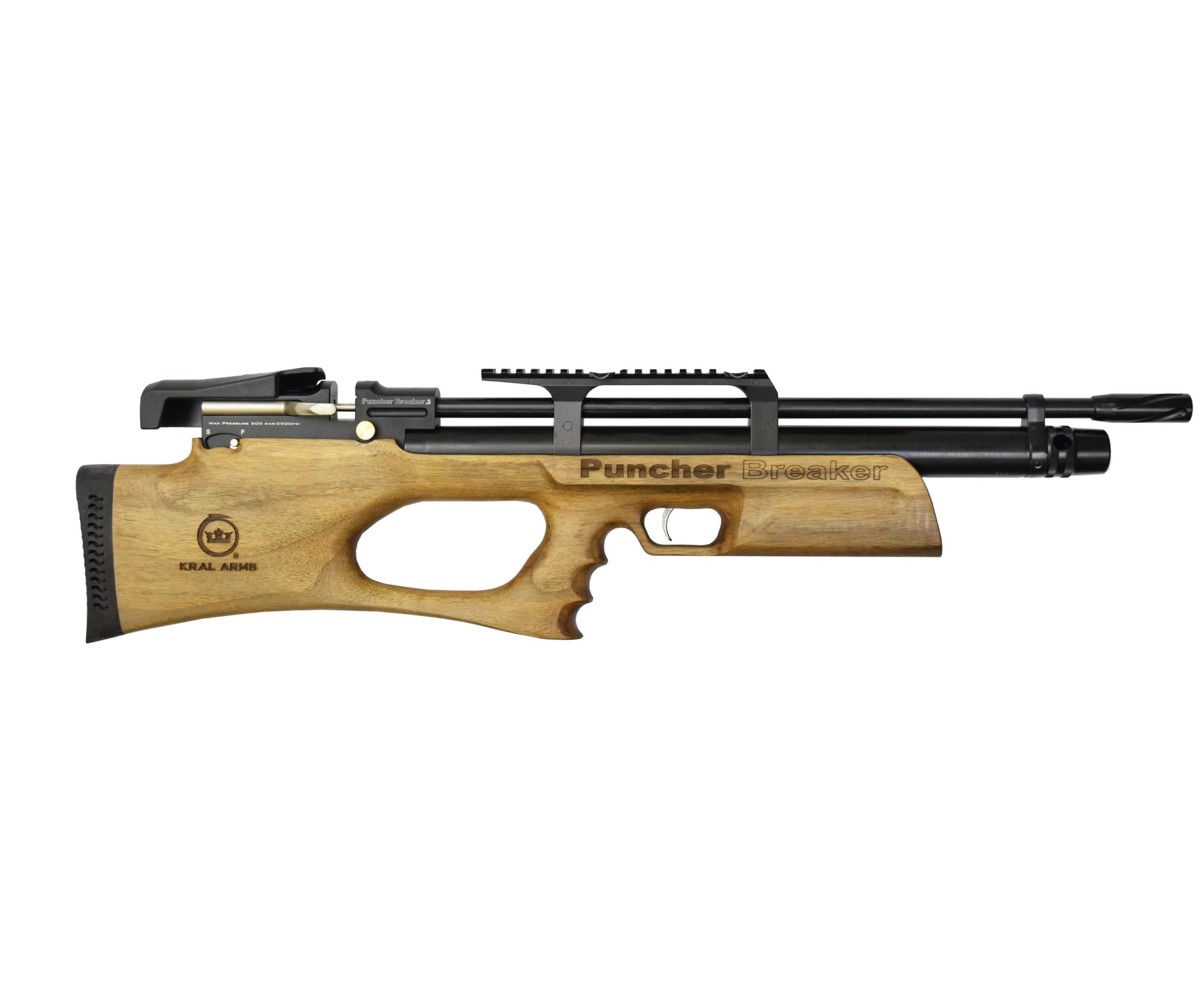 Пневматическая винтовка Kral Puncher Breaker 3W PCP 6,35 мм (дерево, PCP)